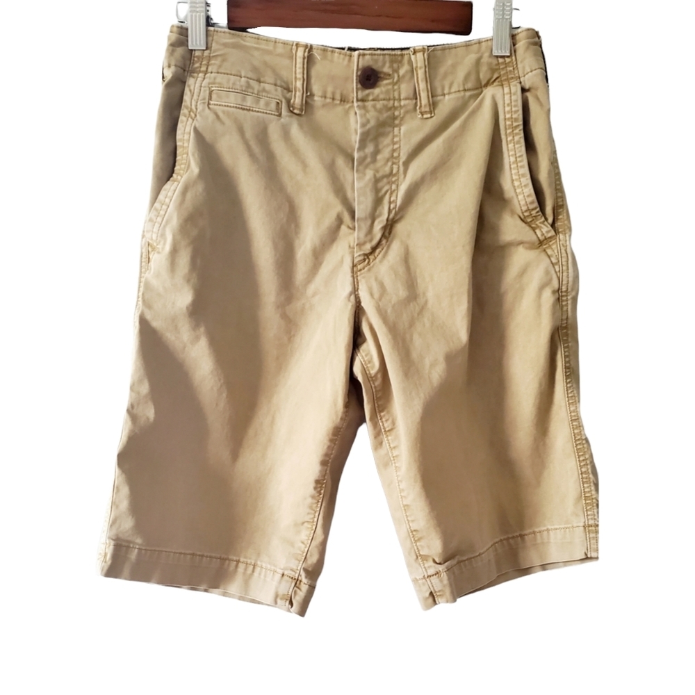 American Eagle Next Level Flat Front Khaki Men's Shorts Size 28